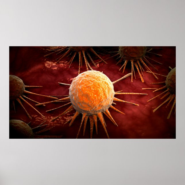 Conceptual Image Of Cancer Virus 1 Poster (Front)