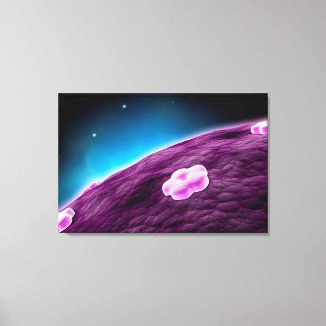 Conceptual Image Of Cell Nucleus Canvas Print (Front)