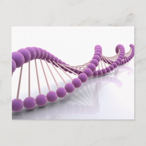 Conceptual Image Of DNA 4 Postcard