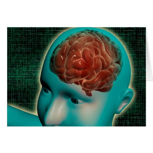 Conceptual Image Of Female Body With Brain 1