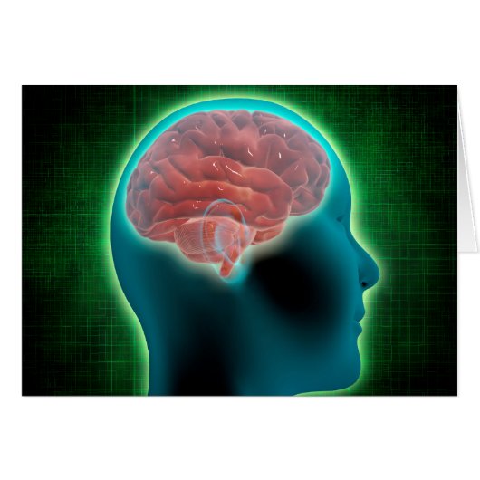 Conceptual Image Of Female Body With Brain 2 (Front Horizontal)