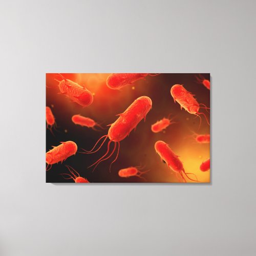 Conceptual Image Of Flagellate Bacterium 1 Canvas Print