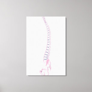 Conceptual Image Of Human Backbone 3 Canvas Print