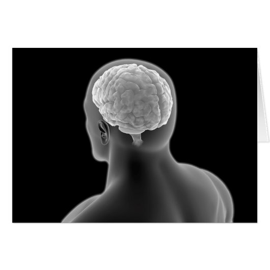 Conceptual Image Of Human Brain 2 Cards (Front Horizontal)