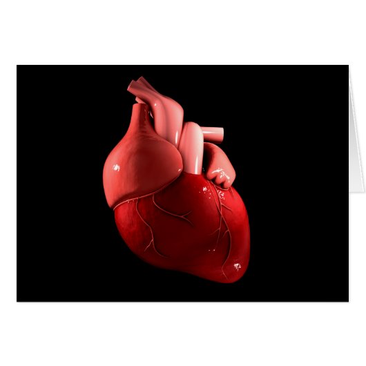 Conceptual Image Of Human Heart 2 Cards (Front Horizontal)