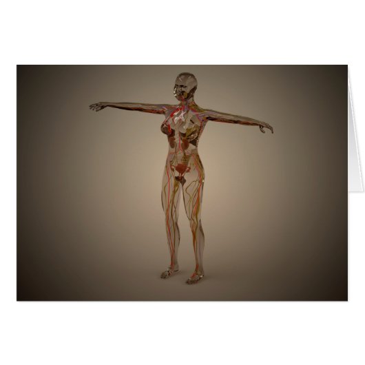 Conceptual Image Of Human Nervous System 2 Cards (Front Horizontal)