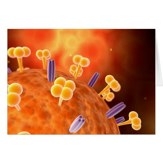 Conceptual Image Of Influenza Causing Flu 1 Cards (Front Horizontal)