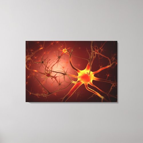 Conceptual Image Of Neuron 1 Canvas Print