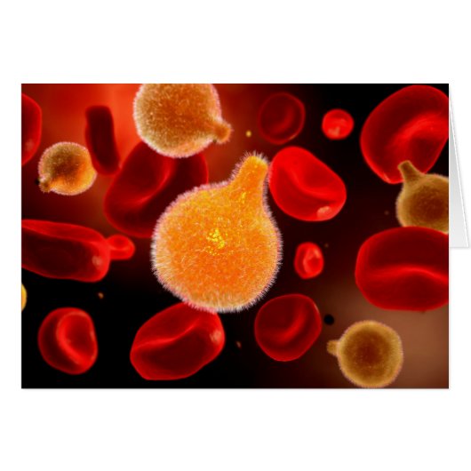 Conceptual Image Of Plasmodium Causing Malaria 2 Cards (Front Horizontal)