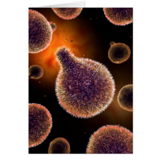 Conceptual Image Of Plasmodium Causing Malaria 4 Cards (Front)