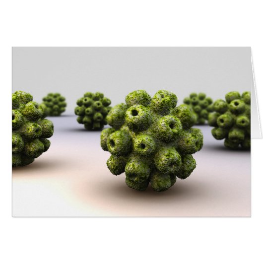 Conceptual Image Of Polyomavirus Cards (Front Horizontal)