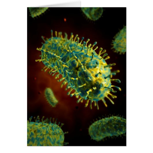 Conceptual Image Of Rabies Virus 1 Cards (Front)