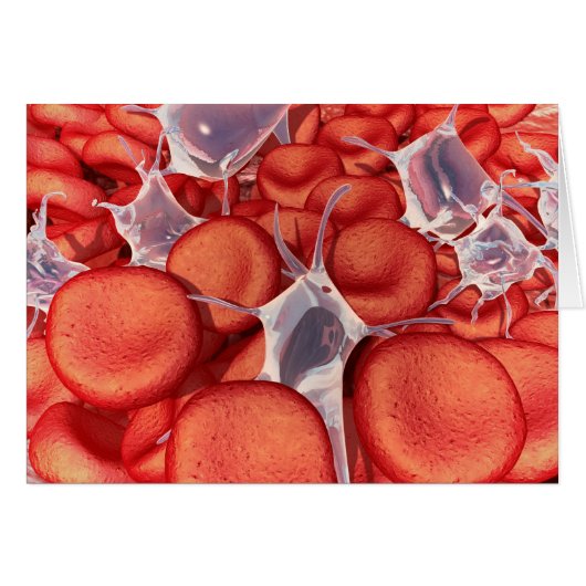 Conceptual Image Of Red Blood Cells 2 Cards (Front Horizontal)