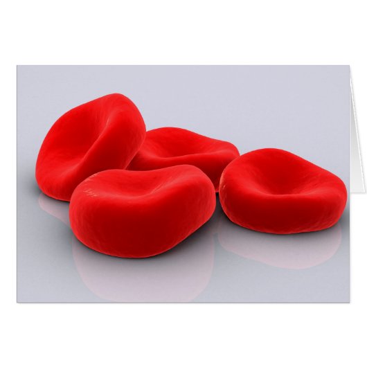 Conceptual Image Of Red Blood Cells Cards (Front Horizontal)