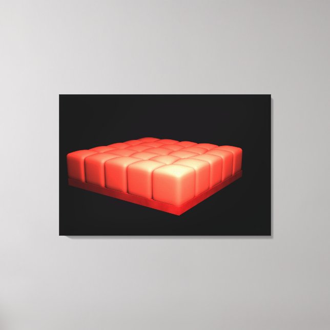 Conceptual Image Of Simple Cuboidal Epithelia Canvas Print (Front)