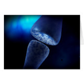 Conceptual Image Of Synapse Of Neuron Inside Cards (Front Horizontal)
