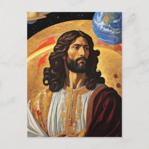 *~* Concern Jesus Planet Earth AP50 Cosmos Postcard