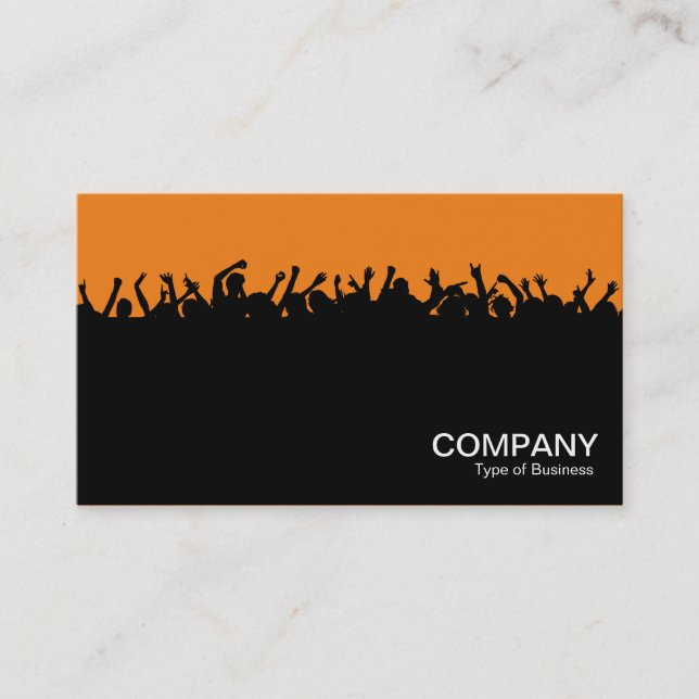 Concert 02 - Black and Orange Business Card (Front)
