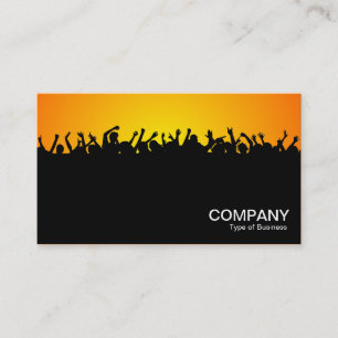 Concert 02 - Black with Yellow and Orange Business Card