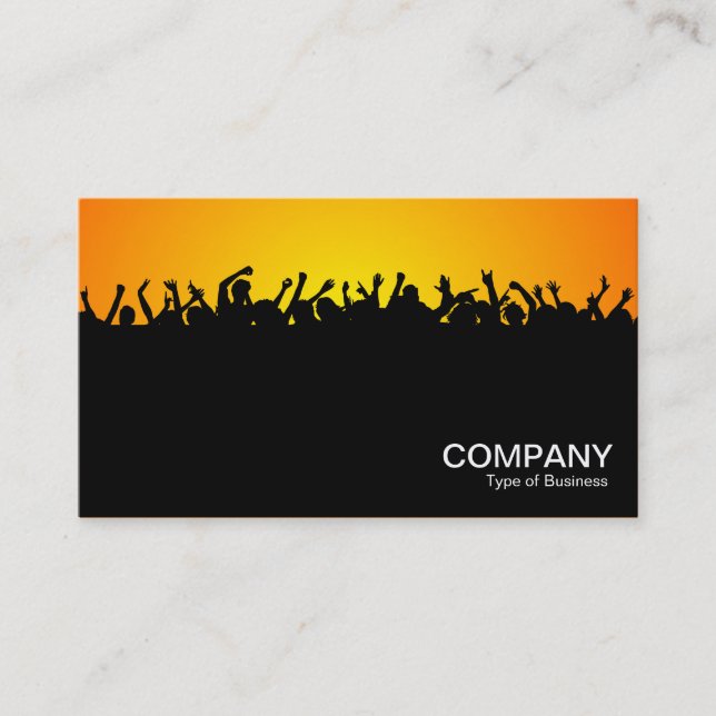 Concert 02 - Black with Yellow and Orange Business Card (Front)