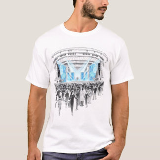 concert arena with holographic performers T-Shirt