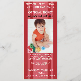 Concert Birthday Invitation