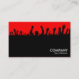 Concert - Black and Red Business Card