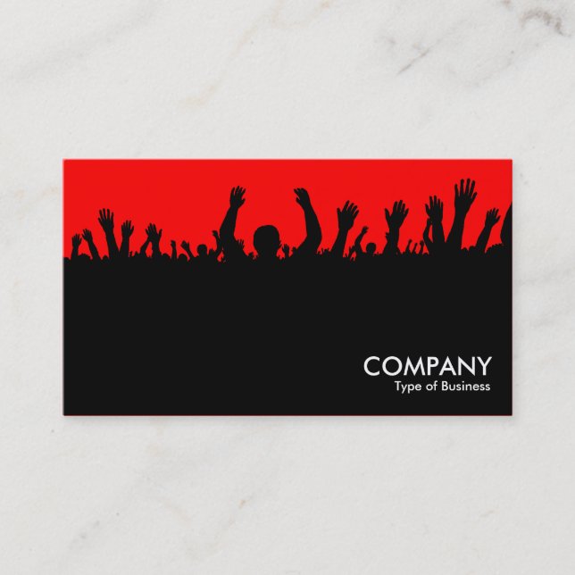 Concert - Black and Red Business Card (Front)