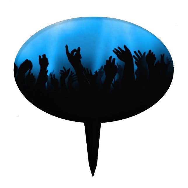 Concert Crowd Cake Topper (Front)