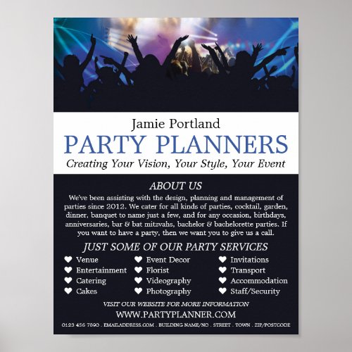 Concert Crowd Party Event Planner Advertising Poster