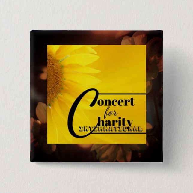 Concert for Charity International Button (Front)