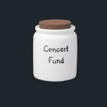 "Concert Fund" Jar<br><div class="desc">"Concert Fund" Jar makes a cute gift for teens, etc.</div>