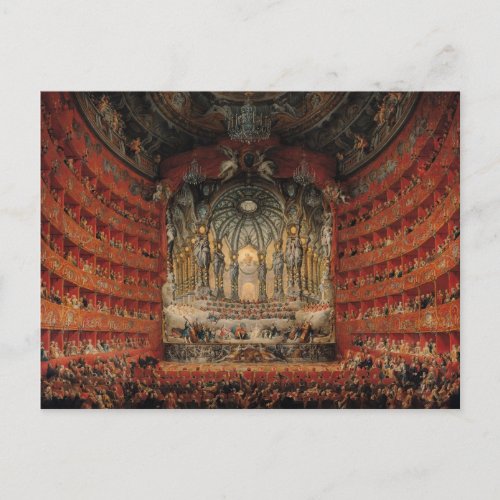 Concert given by Cardinal de La Rochefoucauld Postcard