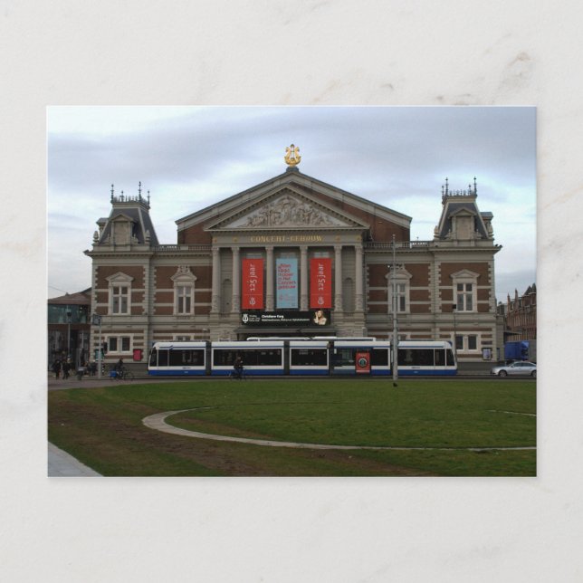 Concert Hall, Amsterdam Postcard (Front)