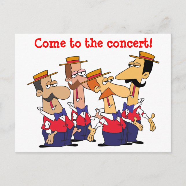 Concert Invitation Personalize Postcard (Front)