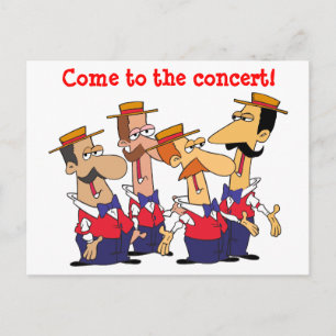 Concert Invitation Postcard