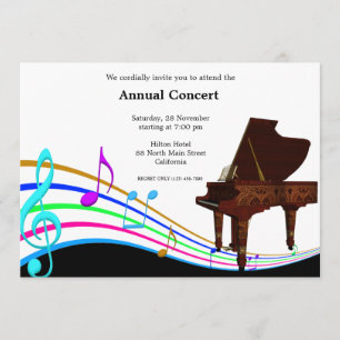 Concert Music Invitation