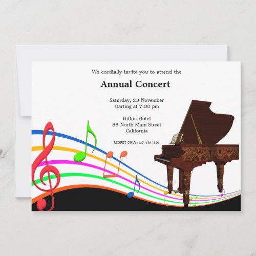 Concert Music Invitation