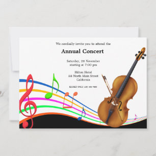 Concert Music Invitation