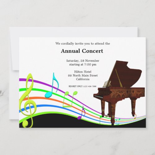 Concert Music Invitation