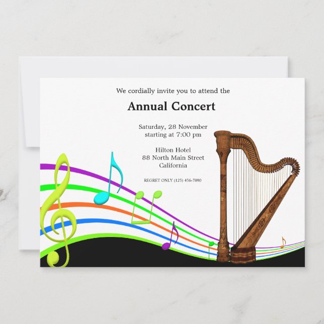 Concert Music Invitation (Front)