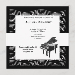 Concert Music Invitation