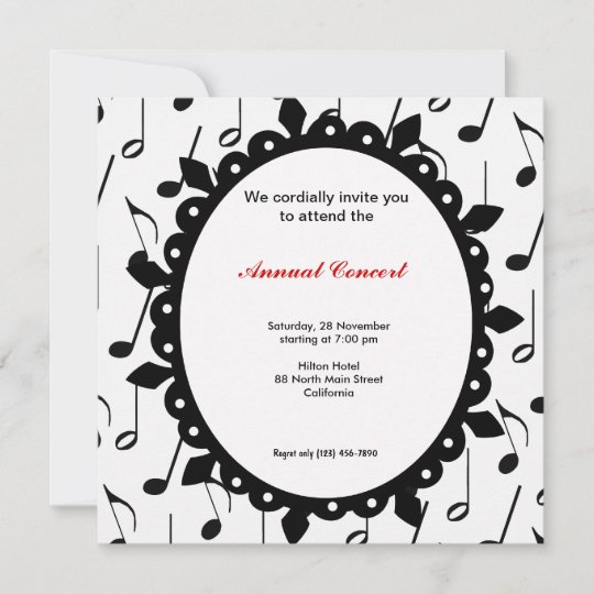 Concert Music Invitation
