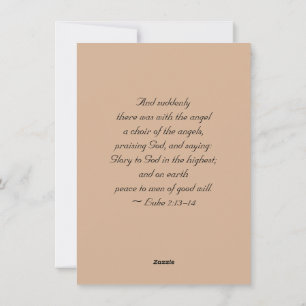 Concert of Angels with Scripture Holiday Card