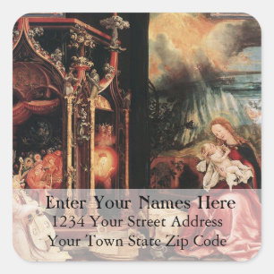 Concert of Angles Vintage Christmas Address Label