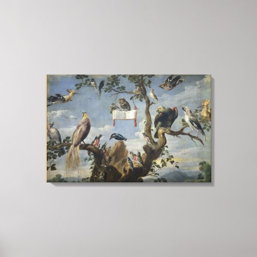 Concert of Birds by Frans Snijders Canvas Print