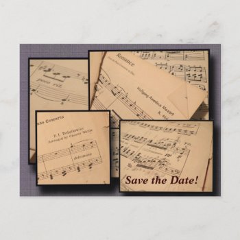 Concert Or Recital Save The Date Postcard by debinSC at Zazzle