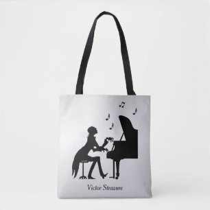 Concert Pianist Personal Music Tote Bag