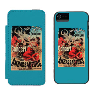 Concert Poster on Avenue de Champs-Elysees iPhone SE/5/5s Wallet Case