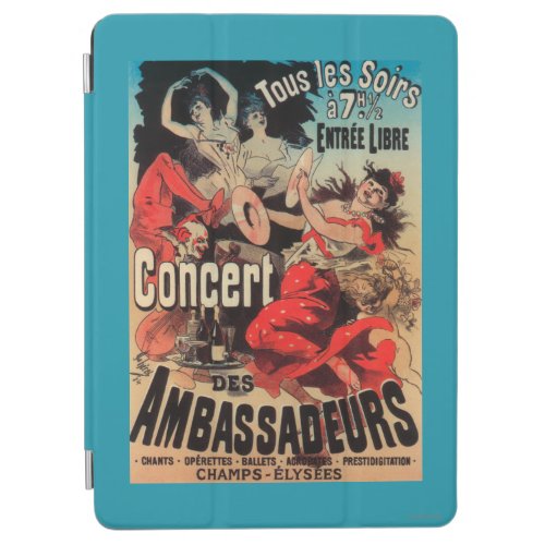 Concert Poster on Avenue de Champs_Elysees iPad Air Cover